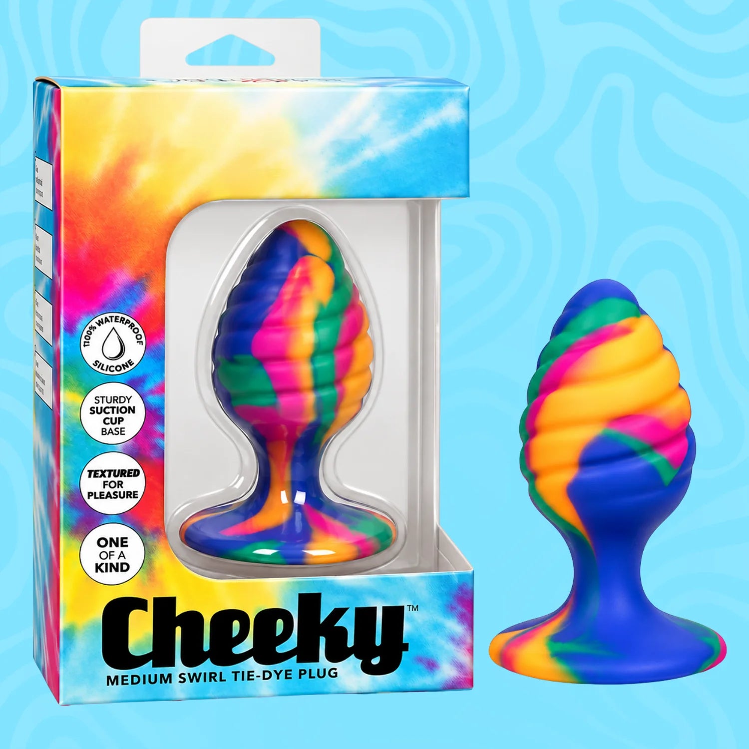 Cheeky Medium Silicone Butt Plug with Suction Cup Base