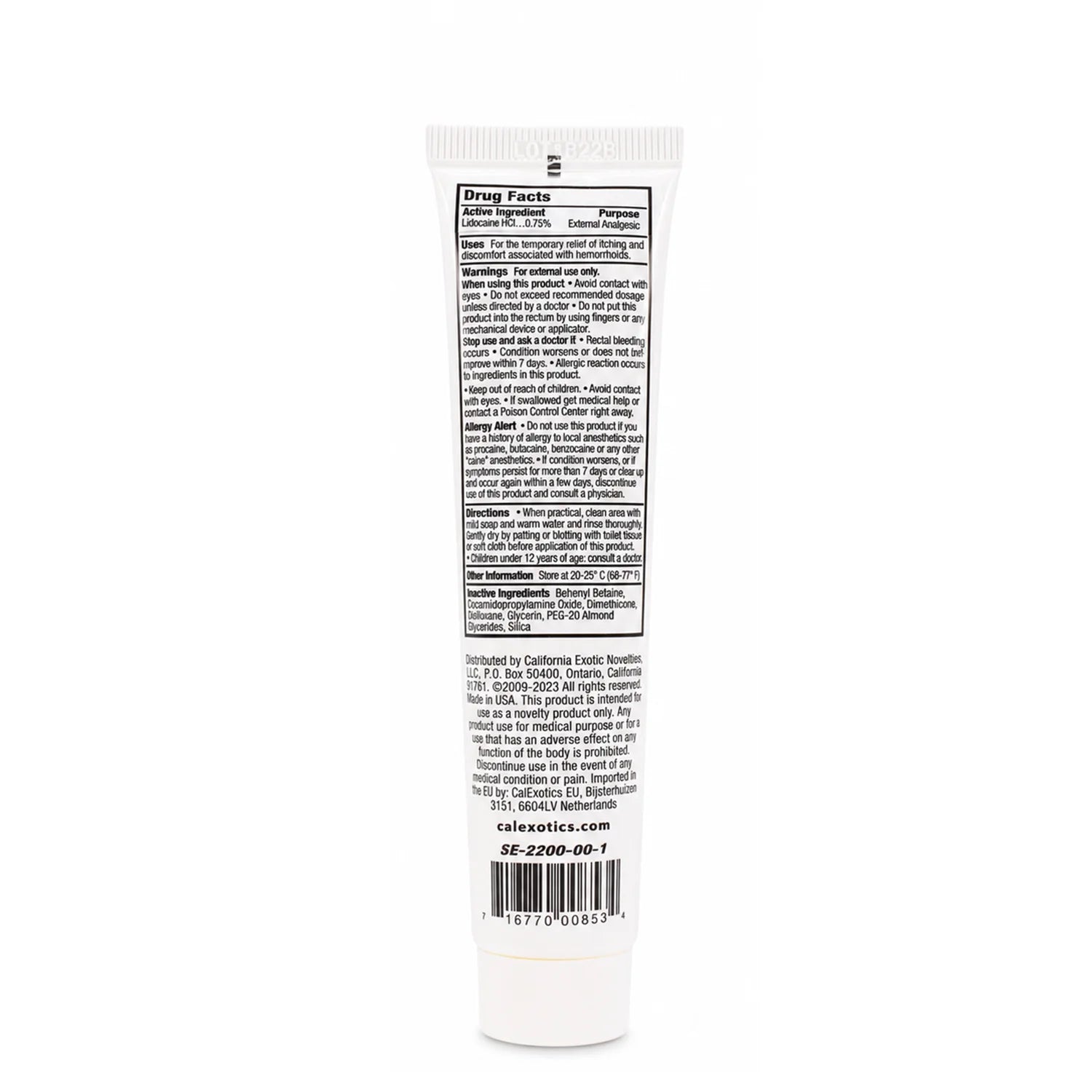 Anal Eze Anorectal Desensitizing Gel – 1.5 oz Tube
