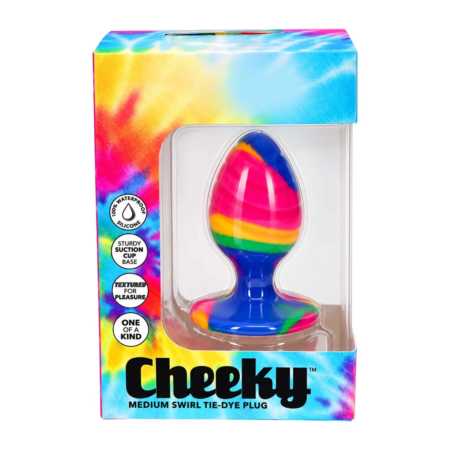 Cheeky Medium Silicone Butt Plug with Suction Cup Base