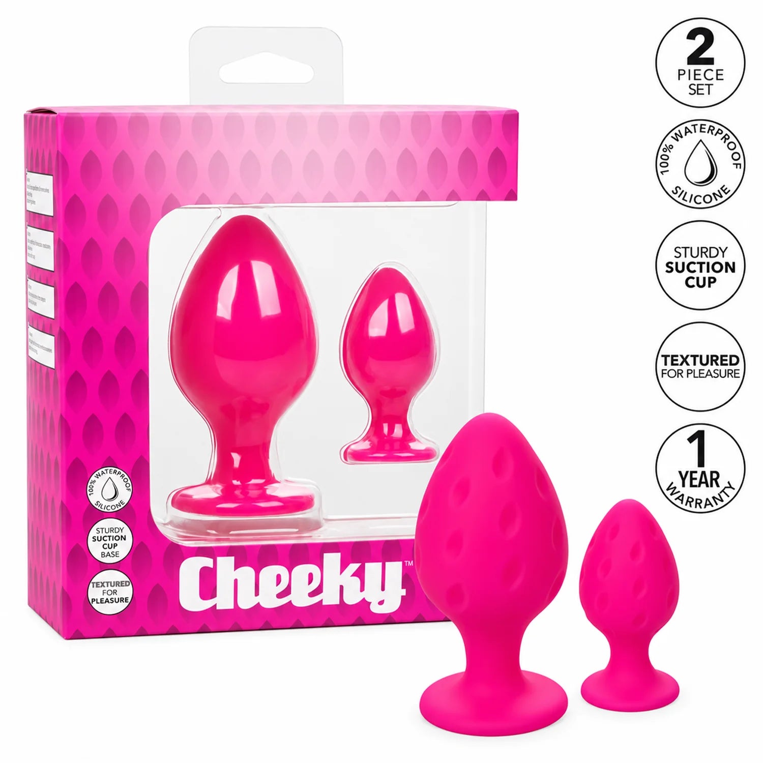 Cheeky 2-Piece Silicone Plug Set