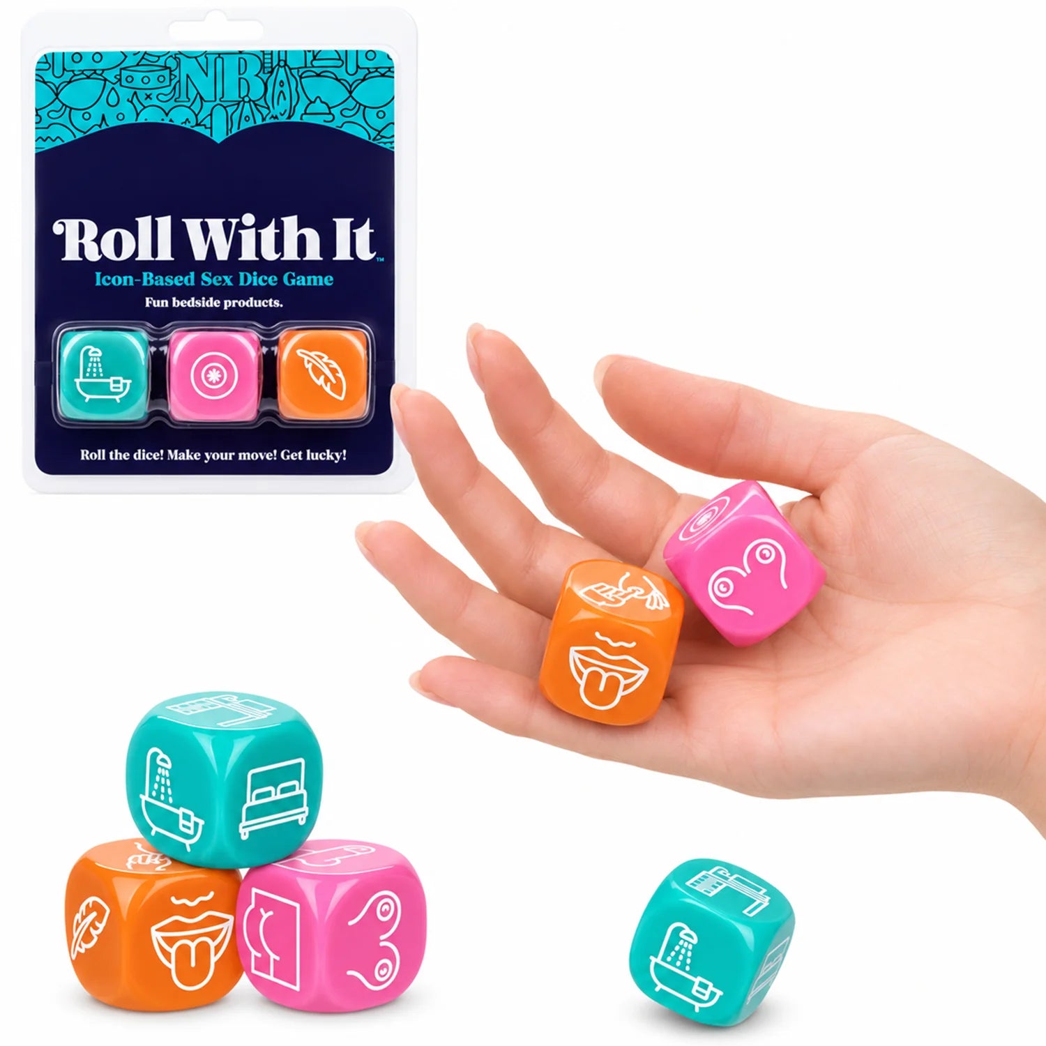 Naughty Bits Roll With It Sex Dice Game