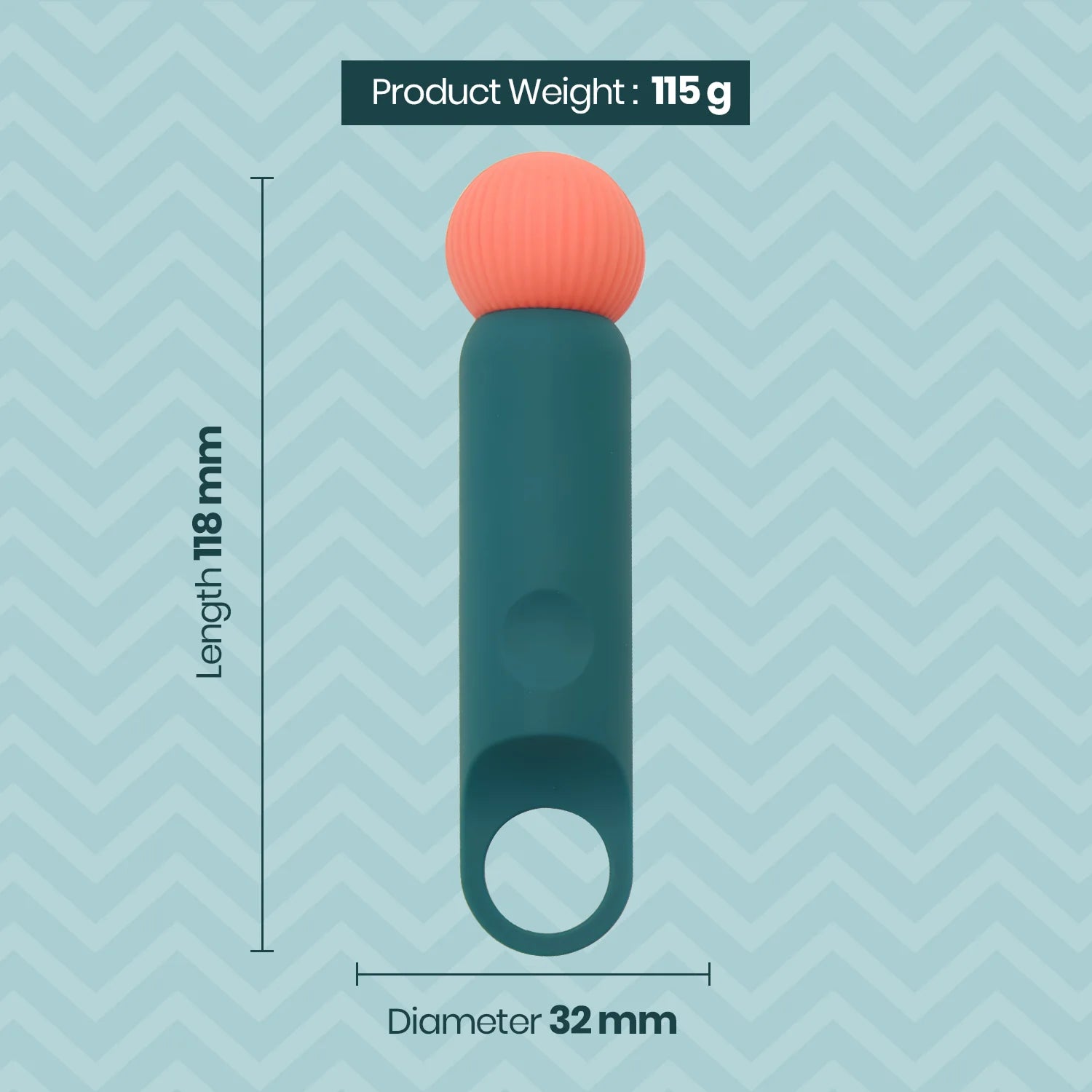 Mini Wand Personal Massager with Soft Silicone Head