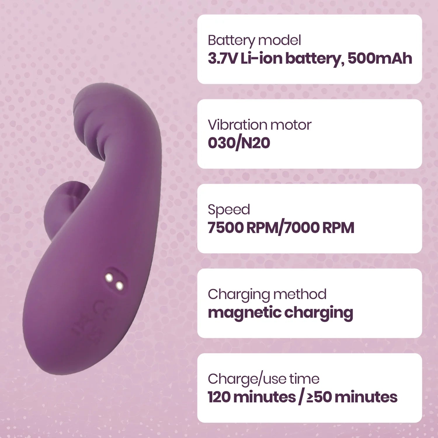 Dual Motor Rechargeable Rabbit Vibrator