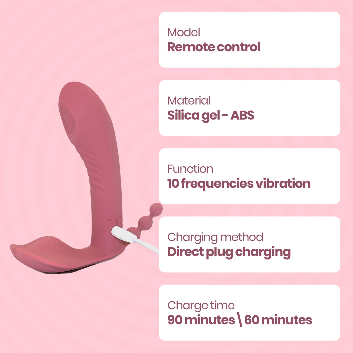 Remote Control Wearable Vibrator – Wireless Hands-Free Panty Vibrator