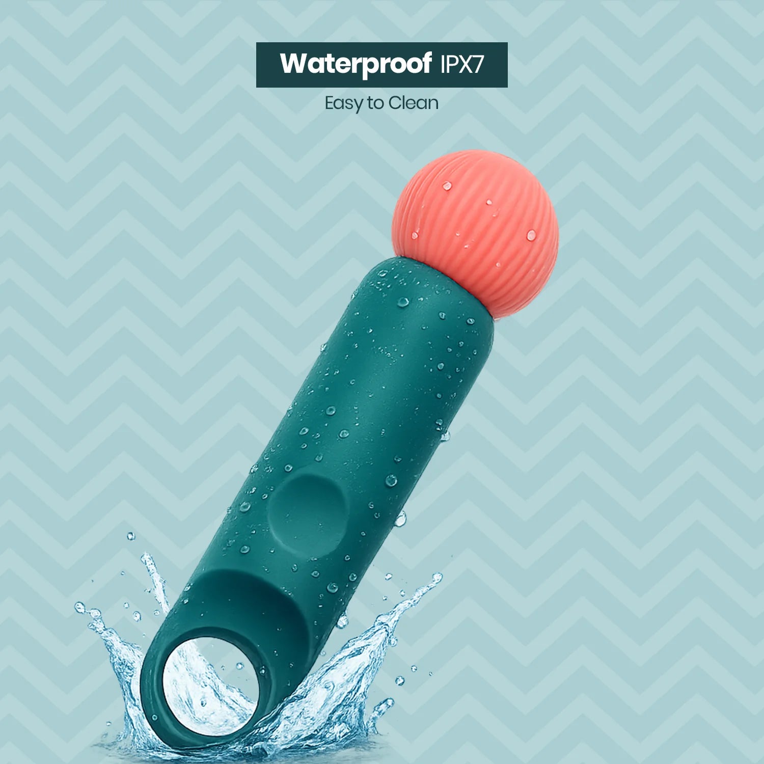 Mini Wand Personal Massager with Soft Silicone Head