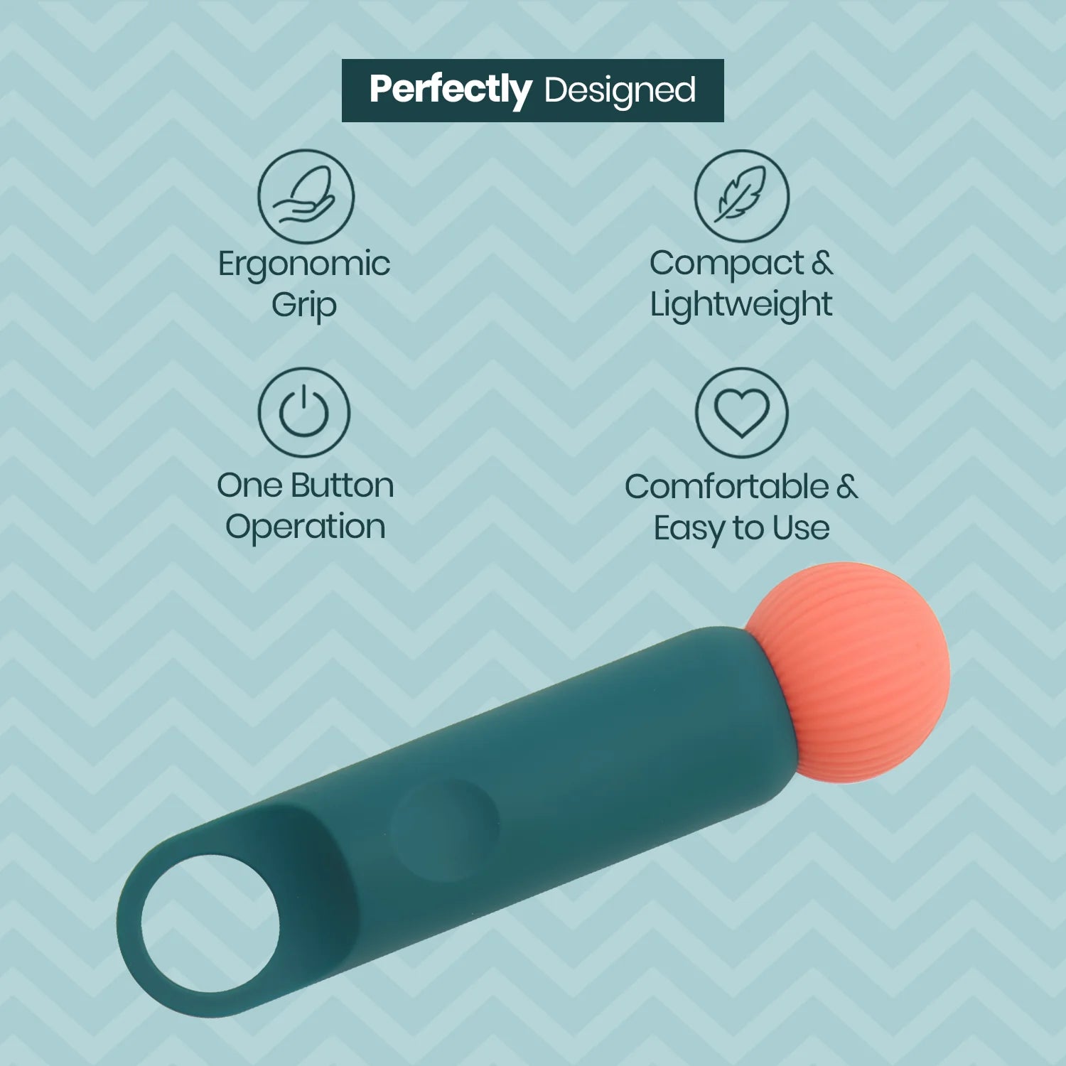 Mini Wand Personal Massager with Soft Silicone Head