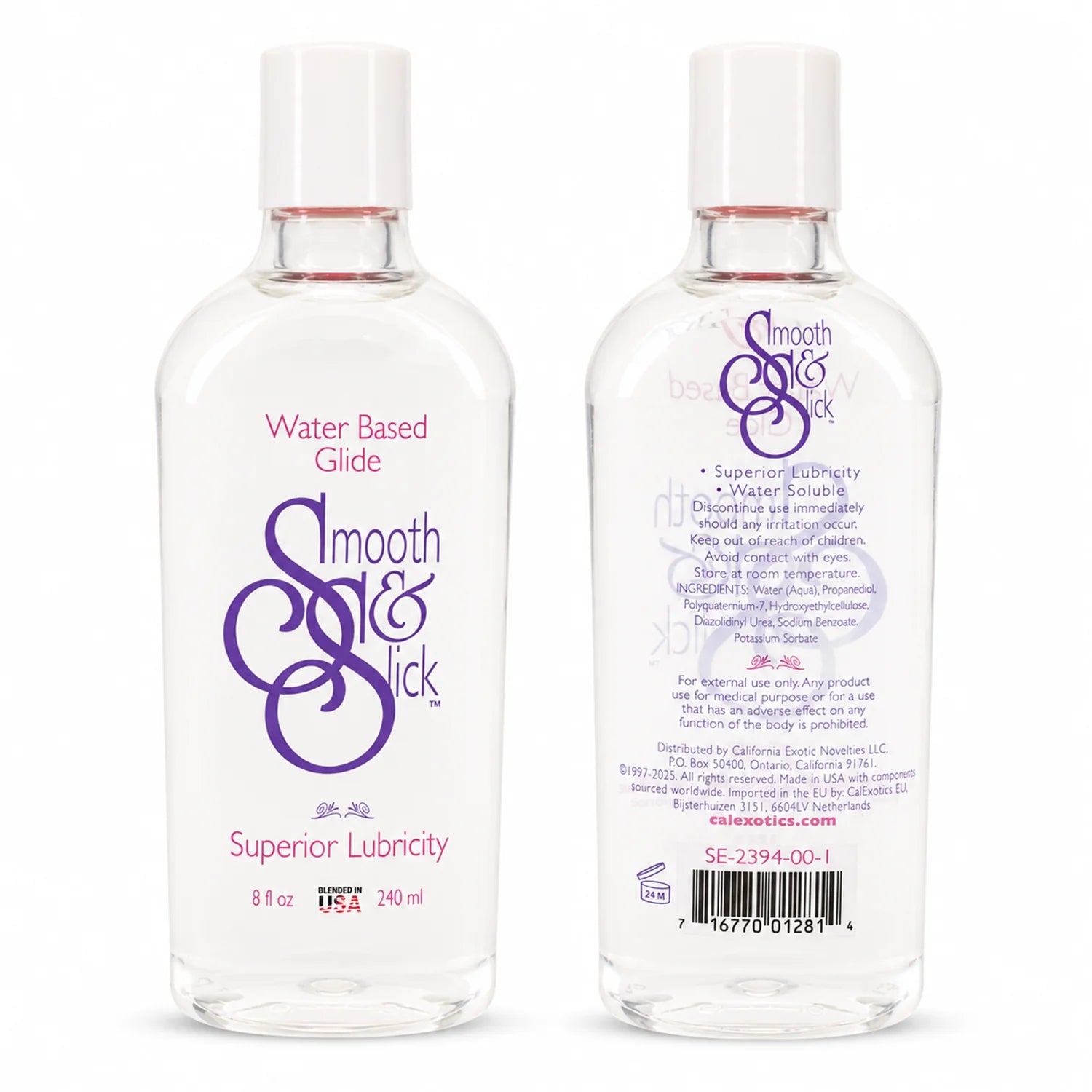 Smooth & Slick Water-Based Lubricant  for Long-Lasting Glide – 8 fl oz