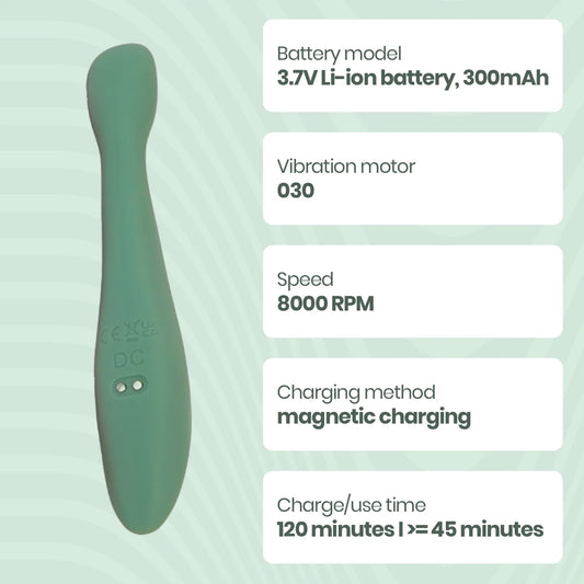 Curved rechargeable G-spot vibrator – photo 5 of 5
