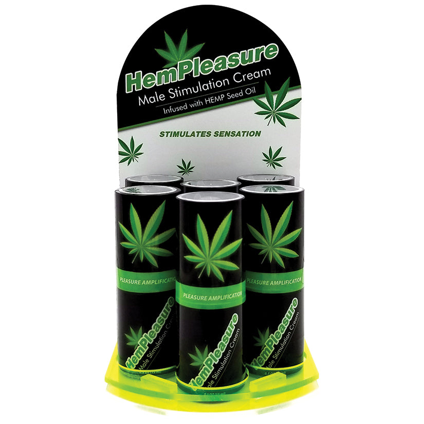 HemPleasure for Men Stimulation Cream .5oz Display of 6