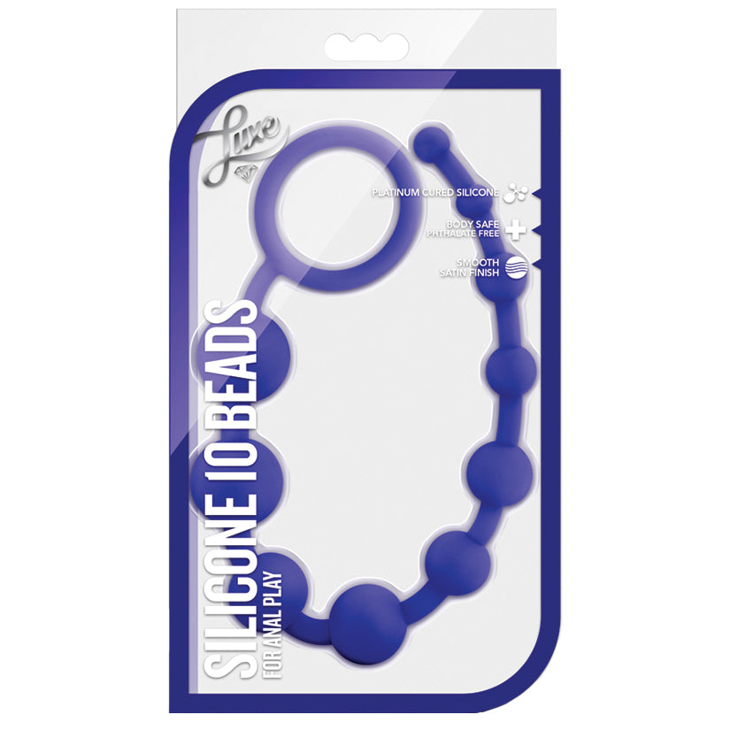 Luxe Silicone 10 Beads - Indigo