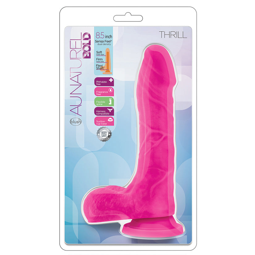 Au Natural Bold Thrill Dildo-Pink 8.5