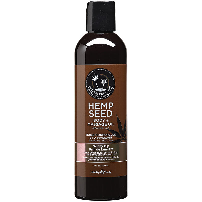 Hemp Seed Massage Oil - 8 Fl. Oz. - Skinny Dip