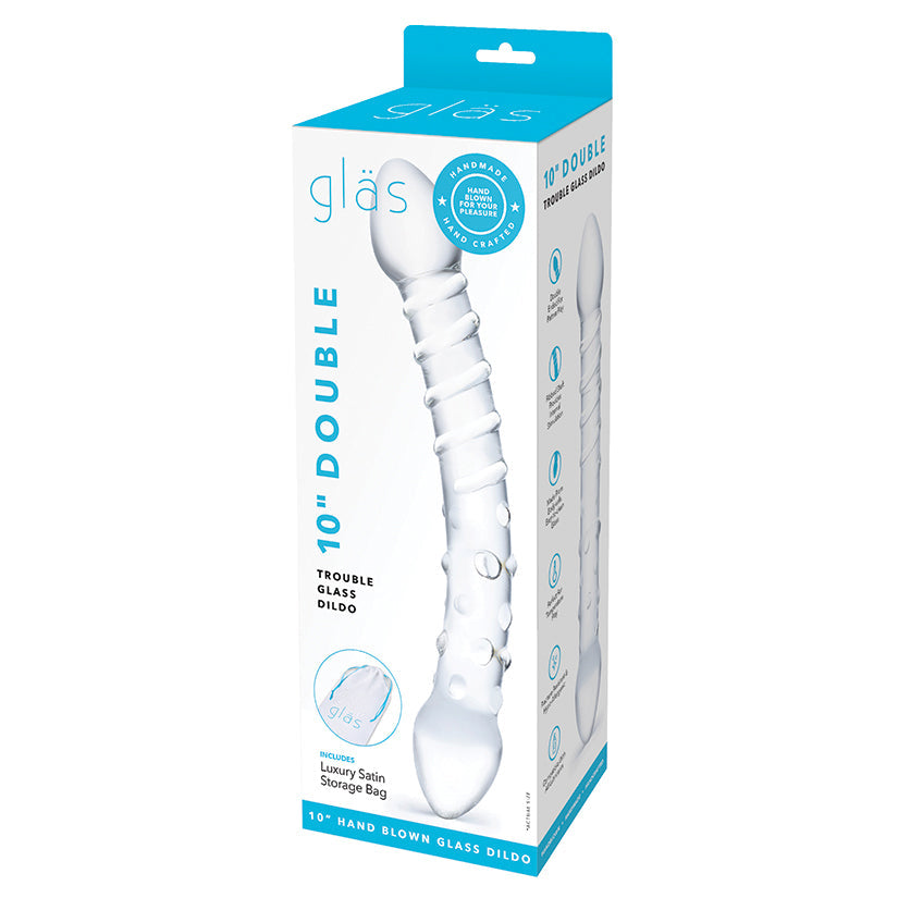 Glas Double Trouble Glass Dildo 10