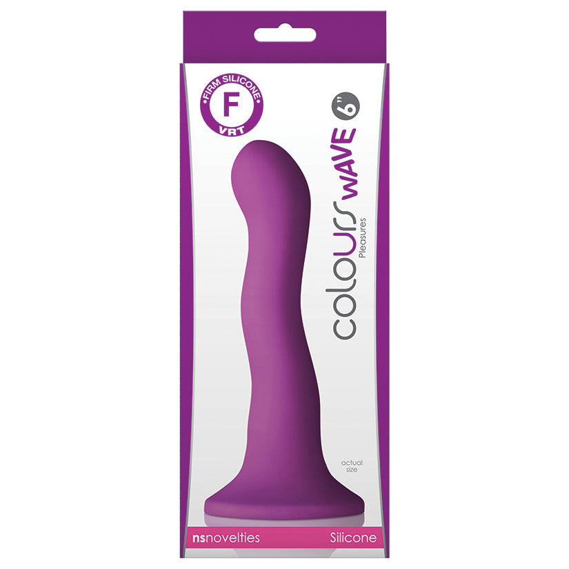 Colours Wave Dildo-Purple 6"