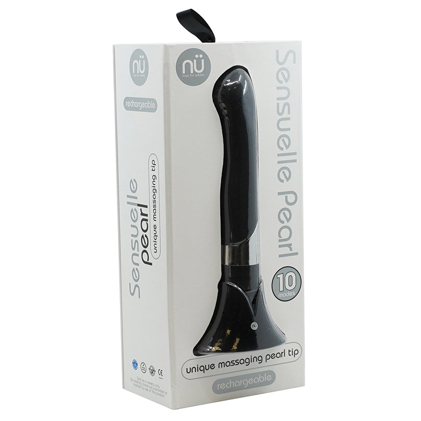 Sensuelle Pearl Rechargeable Vibrator-Black