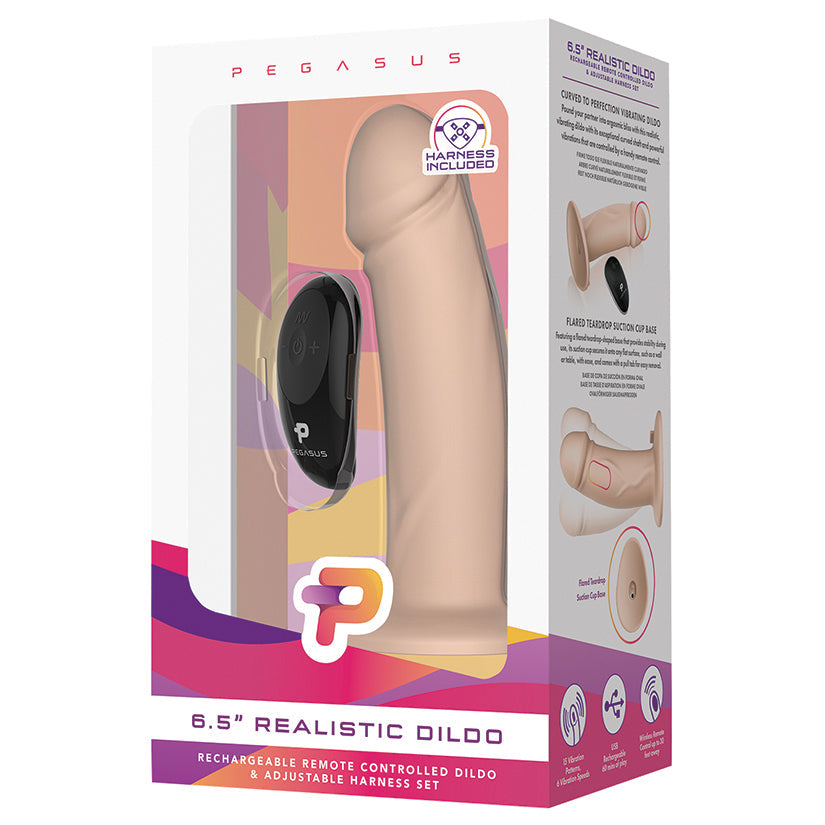 Pegasus Remote Control Realistic Dildo 6.5"