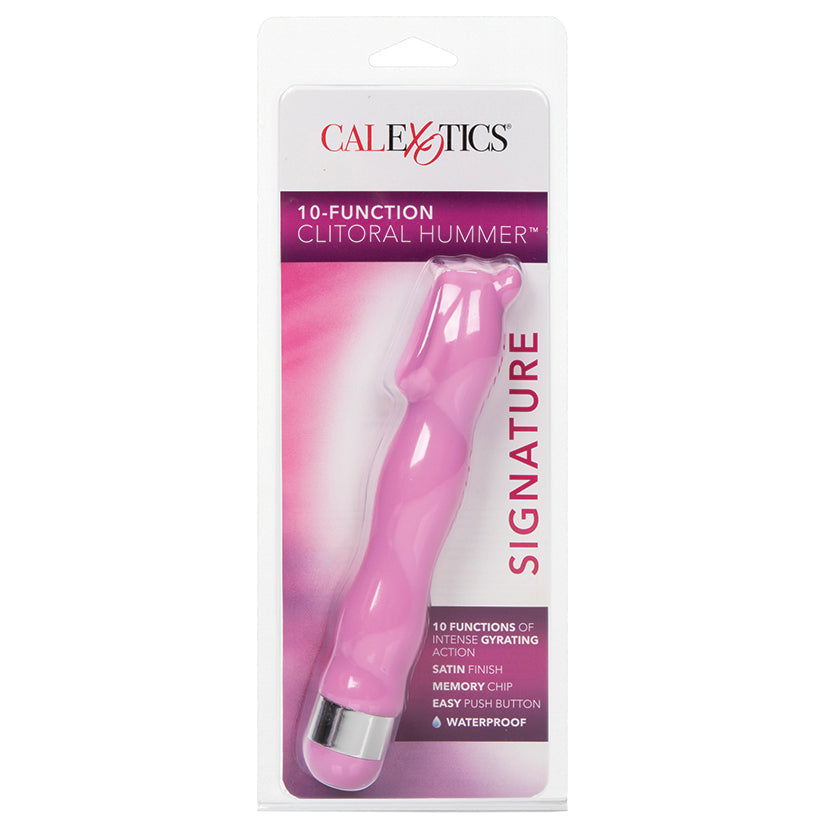 10 Function Clitoral Hummer-Pink 6.25"