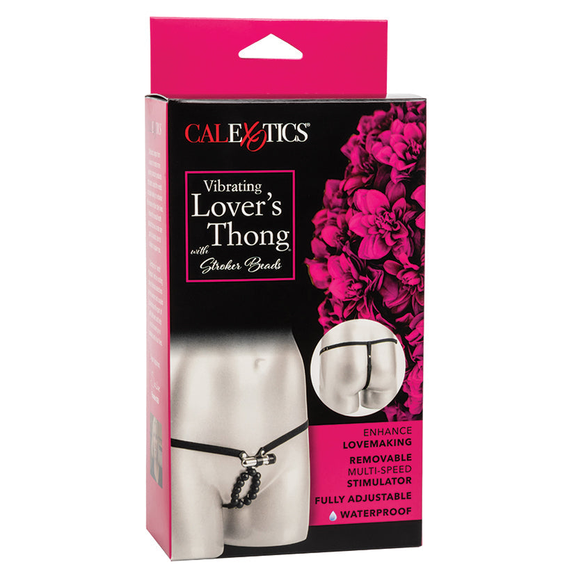 Vibrating Lover's Thong With Stroker Beads