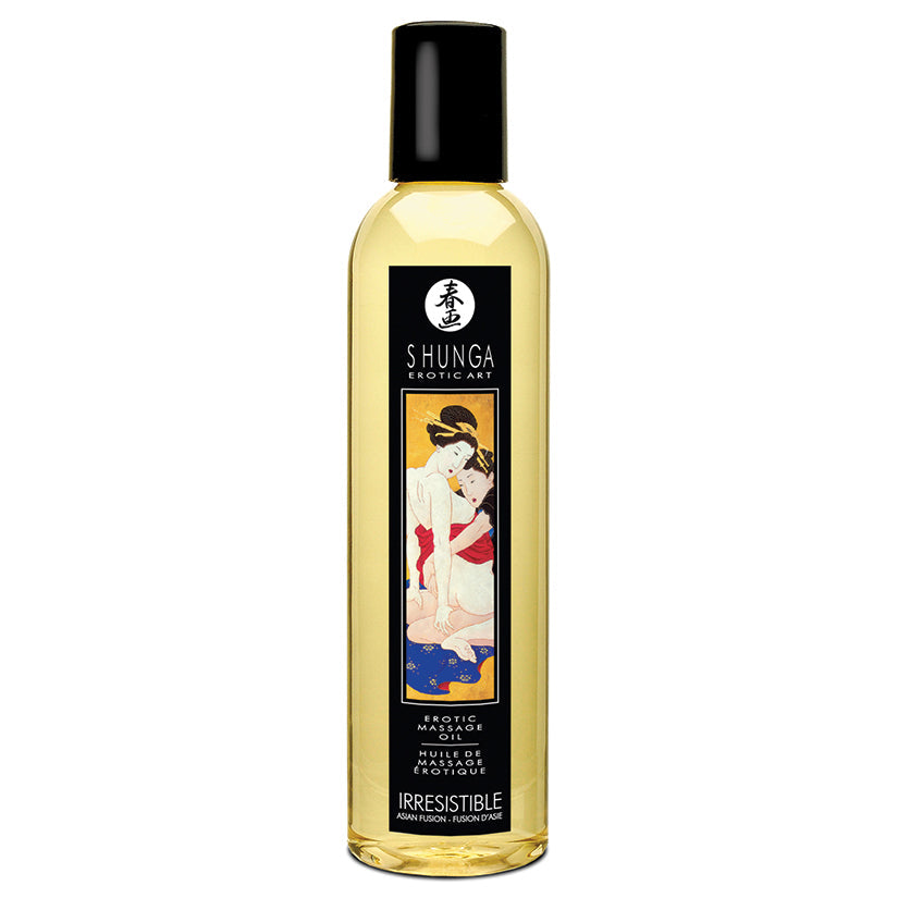 Shunga Erotic Massage Oil Irresistible-Asian Fruits 8.oz