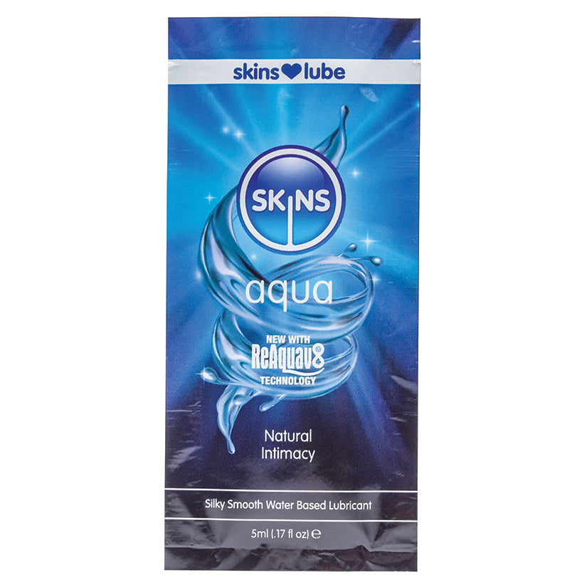 Skins Aqua Water Based Lubricant 5ml foil
